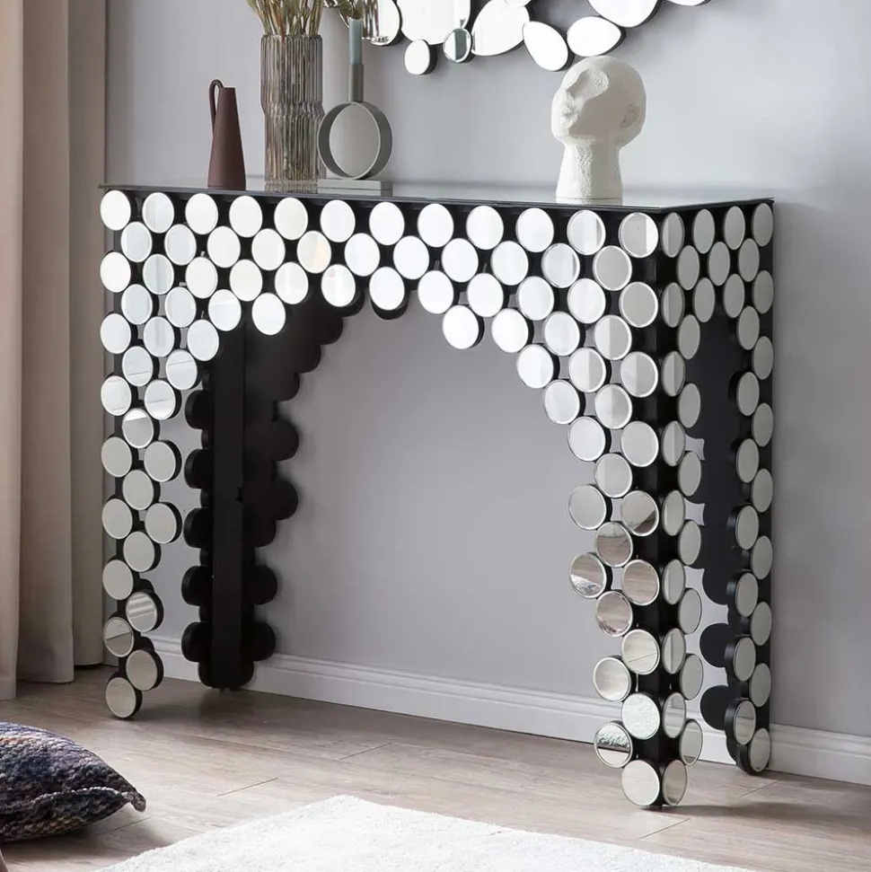 111x92x36 Konsolen Tisch aus Spiegelglas - Salva