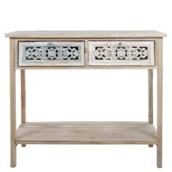 85x77x37 Konsolentisch im Shabby Chic aus Tanne - Pontecuna