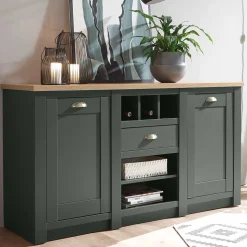152x83x45 Landhaus Anrichte in Graugrün - Eylan