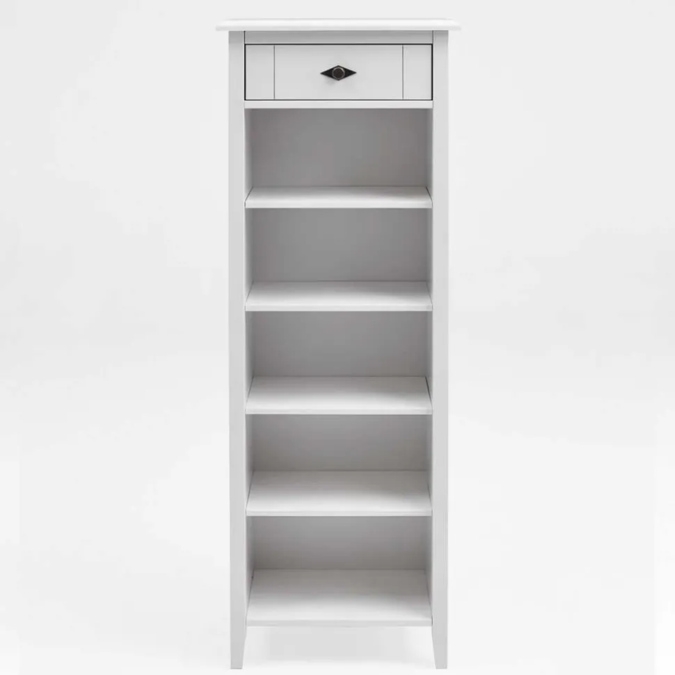 55x149x35 Landhaus Badregal in Weiß - Satumare