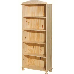 77x180x30 Landhaus Bücherregal mit Kugelfüßen - Kascanu