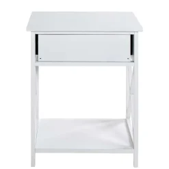 46x60x35 Landhaus Beistelltisch mit Schublade - Liv