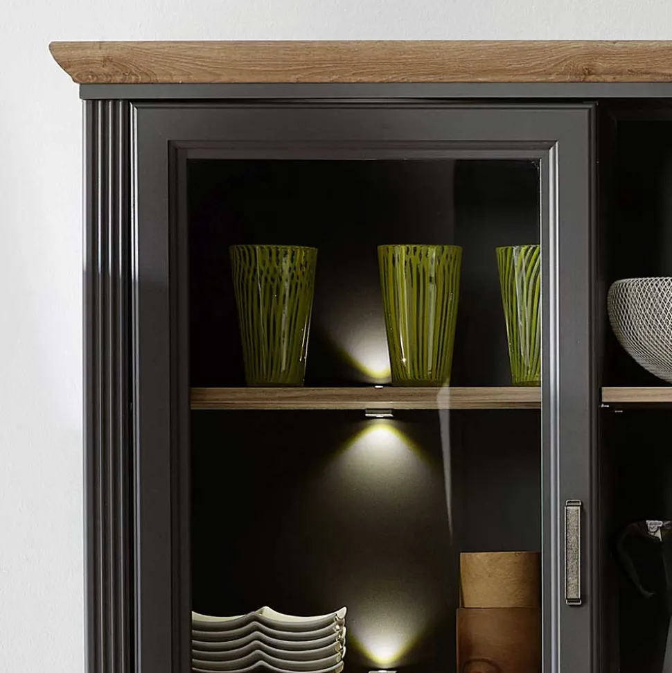 164x204x48 Landhaus Buffet mit LED Licht - Thumbs