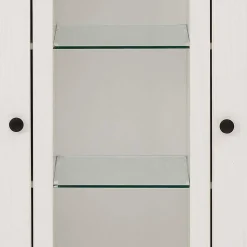 120x130x35 Landhaus Highboard in Weiß - Manduza