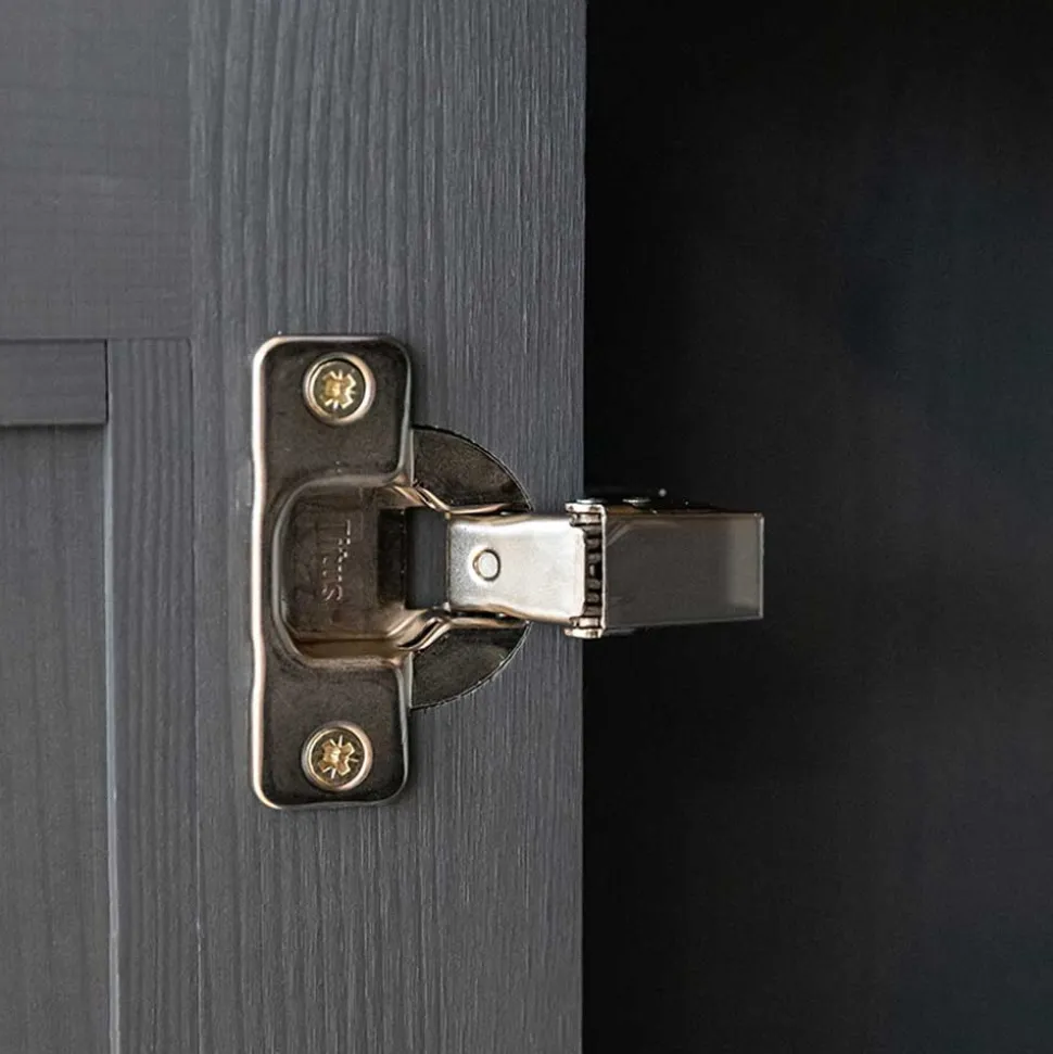 90x130x45 Landhaus Highboard in Grau & Eiche - Witenga