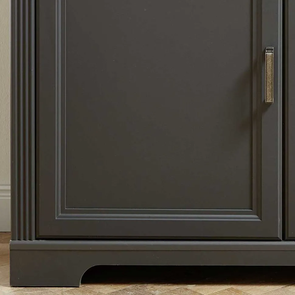 143x150x42 Landhaus Highboard mit Flaschen Regal - Thumbs