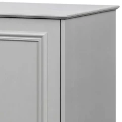 98x93x55 Landhaus Kommode in Schlamm Grau - Vrenman