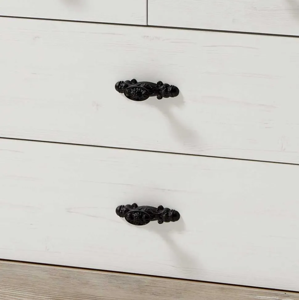 107x84x45 Landhaus Kommode mit 4 Schubladen - Nedita