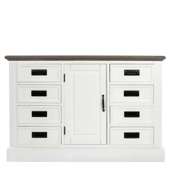 114x77x41 Landhaus Kommode mit acht Schubladen - Bleaks