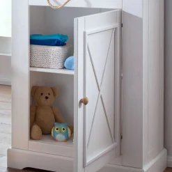 79x200x42 Landhaus Regal mit Tür & 3 Fächern - Envicron