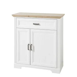 93x102x41 Landhaus Schuhschrank mit Schublade - Nurelcas