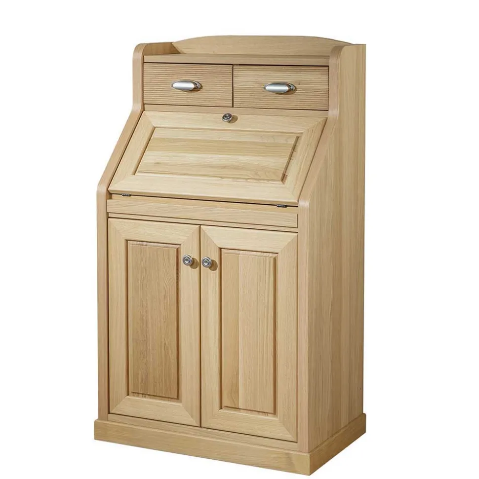 70x120x45 Landhaus Sekretär in Eiche - Mapilia