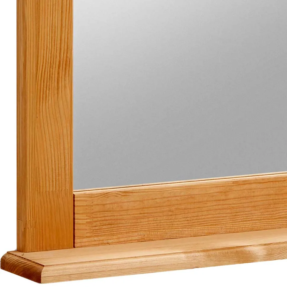 90x120x10 Landhaus Spiegel mit Holzrahmen - Ulderan