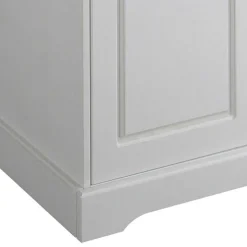 81x93x37 Landhaus Vertiko in Weiß gewachst - Vesrav