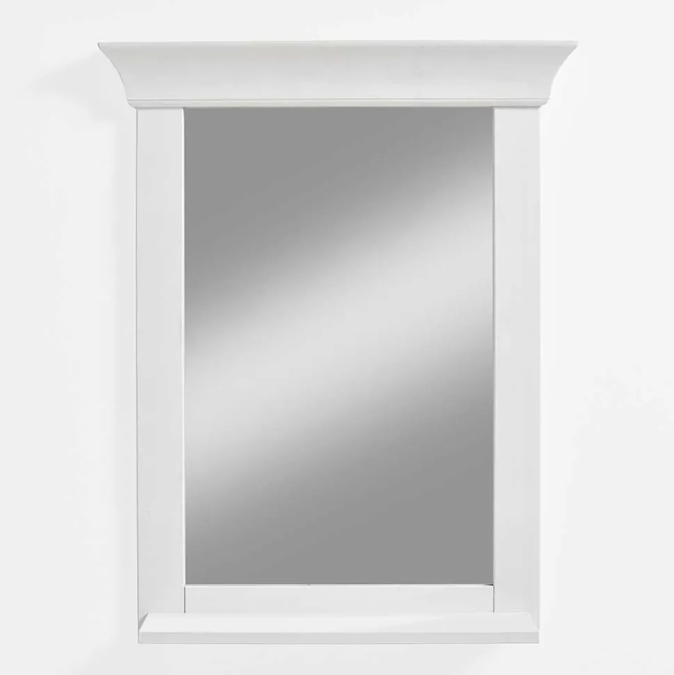 65x85x14 Landhausspiegel in Weiß - Satumare