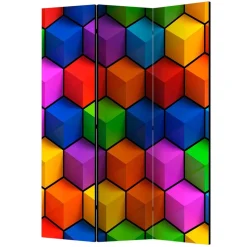 135x172x45 Leinwand Raumteiler in Bunt - Cayman