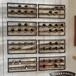 65x25x35 Loft Weinregal für die Wand - Mendoza