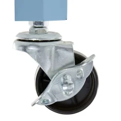 46x48x46 Metall Beistelltisch in Petrol Blau - Fotios