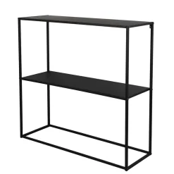 80x80x27 Metall Regal ohne Rückwand in Schwarz - Daana