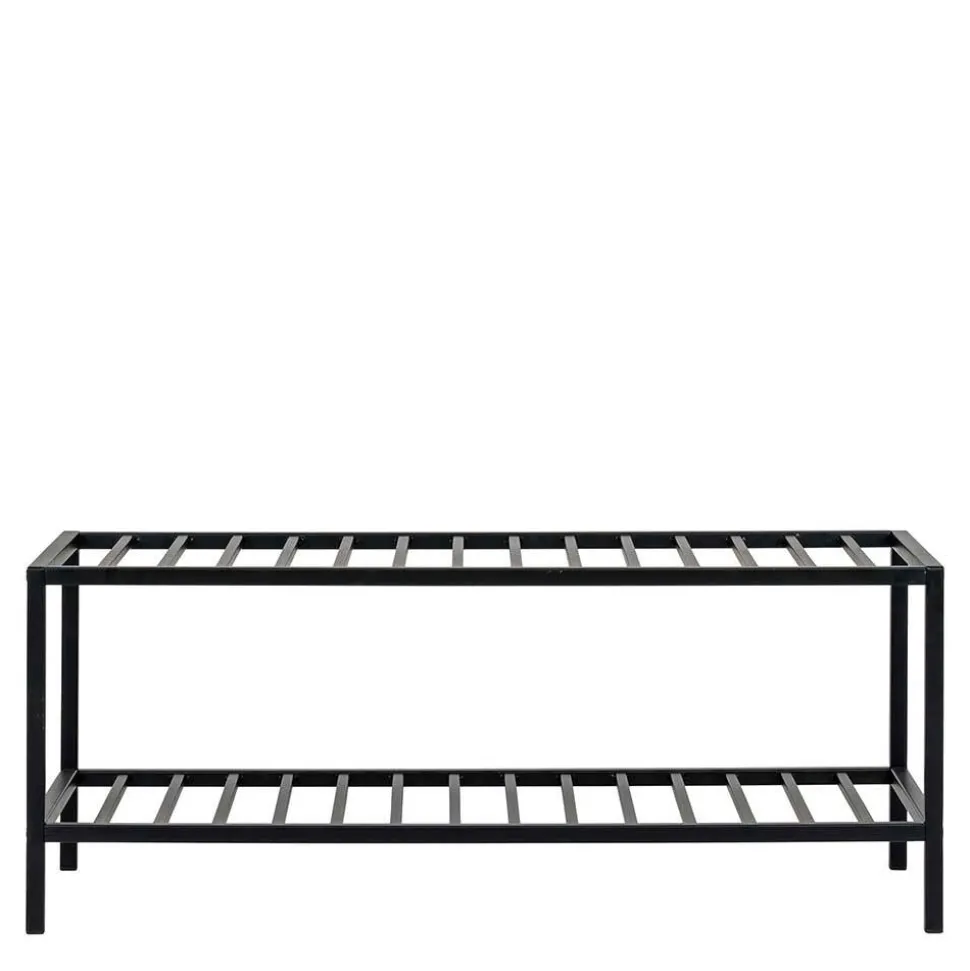 79x32x34 Metall Schuhbank in Schwarz - Esbessa