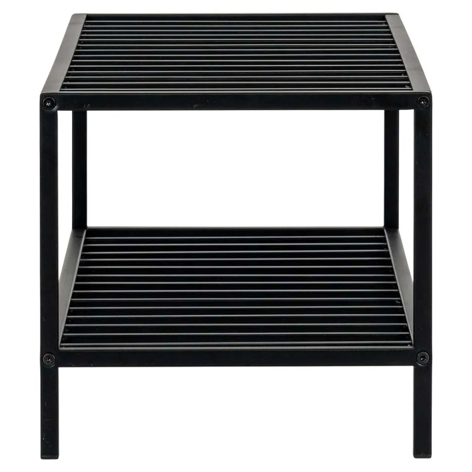 79x32x34 Metall Schuhbank in Schwarz - Esbessa