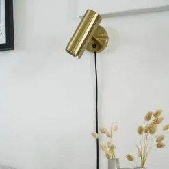 10x22x15 Metall Wandleuchte in Messing - Laganca