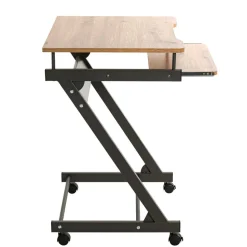 60x75x49 Mobiler Computertisch in Eiche Optik - Matanzas