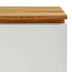 48x59x40 Nachtkommode in Weiß & Eiche - Sennpa