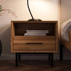 51x50x40 Nachtkommode mit Fach & Schublade - Kerfa