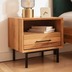 51x50x40 Nachtkommode mit Fach & Schublade - Kerfa