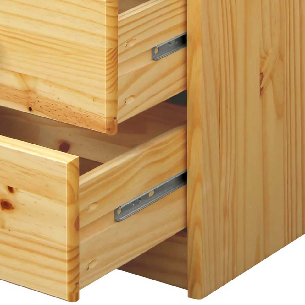 43x57x35 Nachtschrank mit drei Schubladen - Kascanu