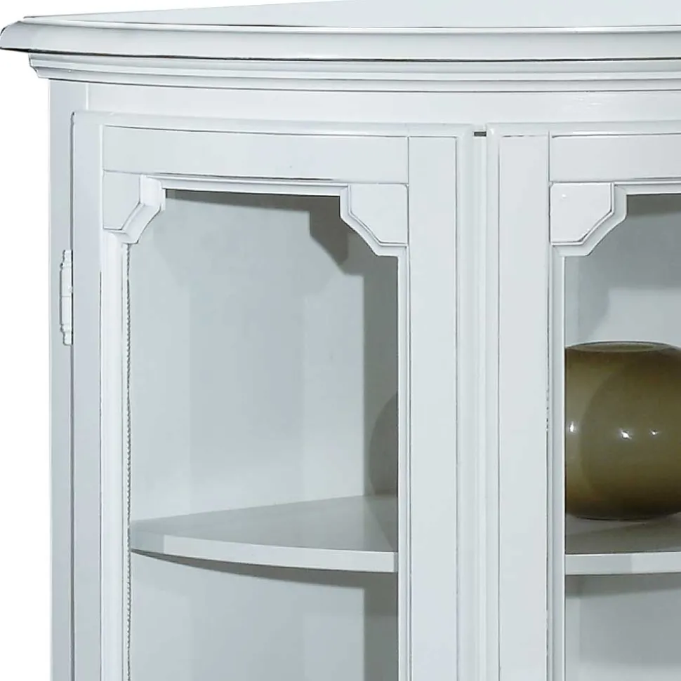 52x112x52 Niedrige Eckvitrine im Vintage Look - Zarinas