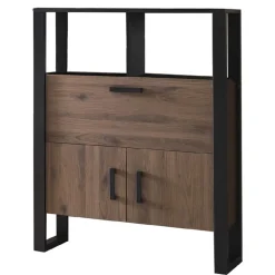 101x134x39 Offener Schrank in Nussbaum NB - Dudleys