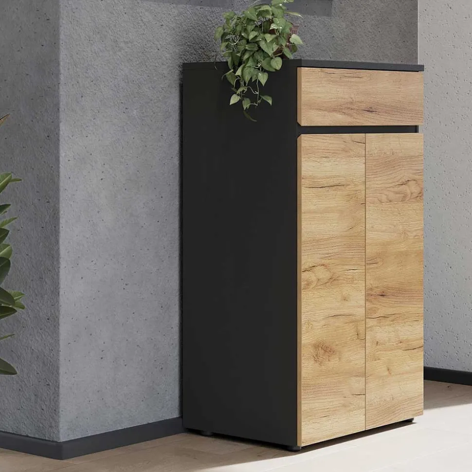 80x120x40 Office Vertiko in Wildeiche Optik - Contrage