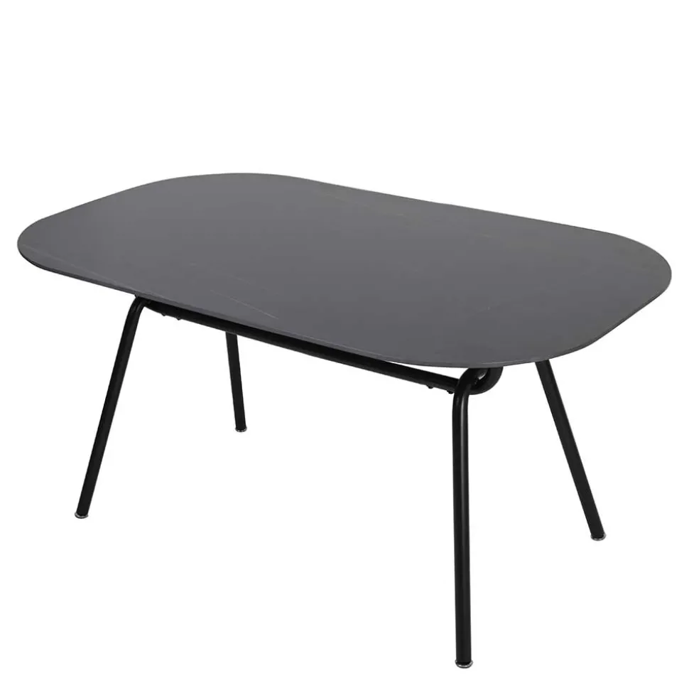 150x75x90 Ovaler Esstisch aus Sinterstein - Bostian