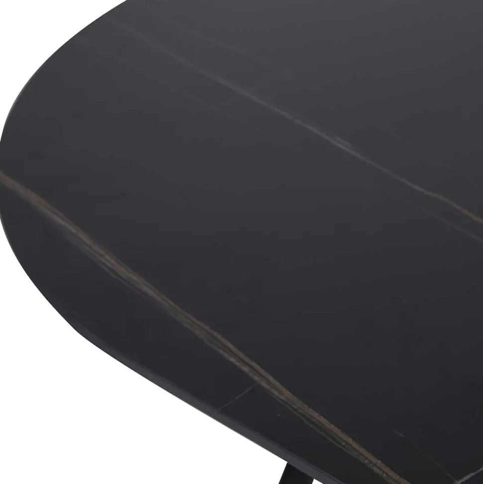 150x75x90 Ovaler Esstisch aus Sinterstein - Bostian