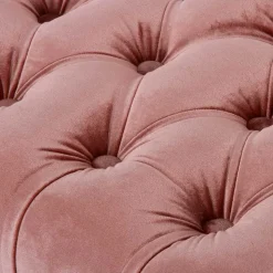 100x40x42 Polsterbank in Rosa Samt - Fregato