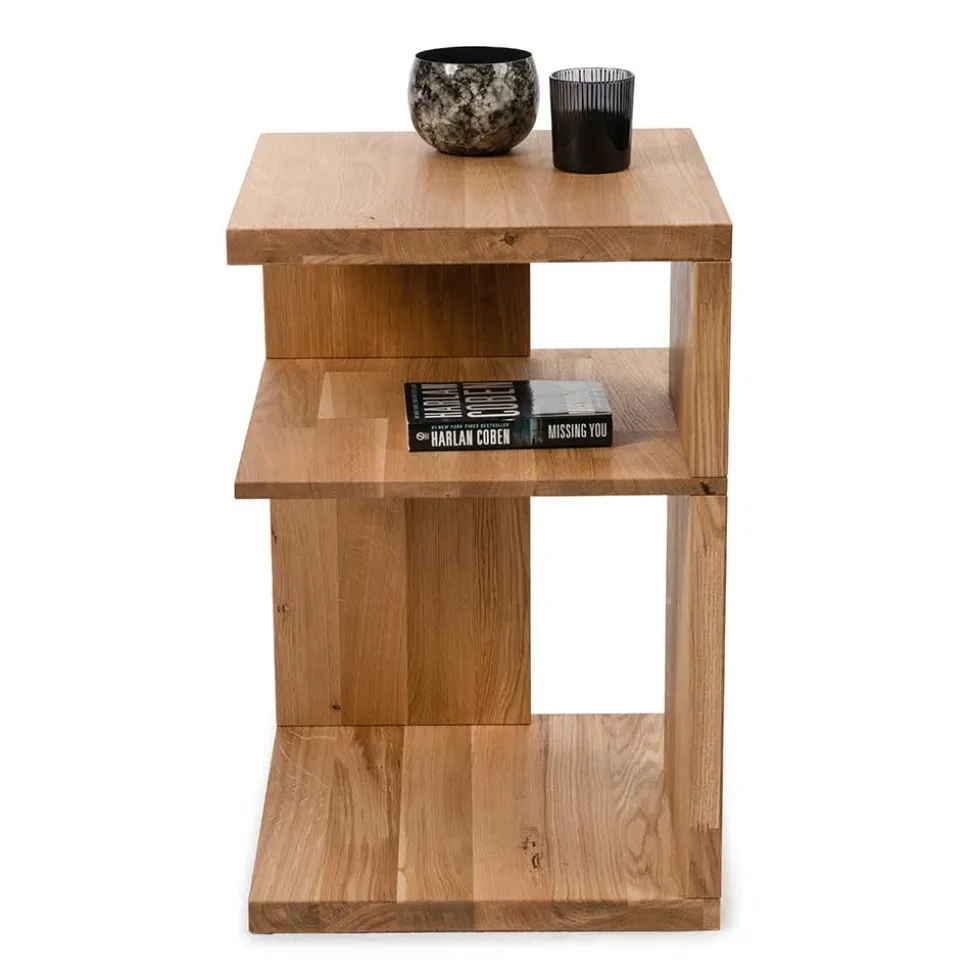 40x60x40 Regal Beistelltisch aus Massivholz - Cariba