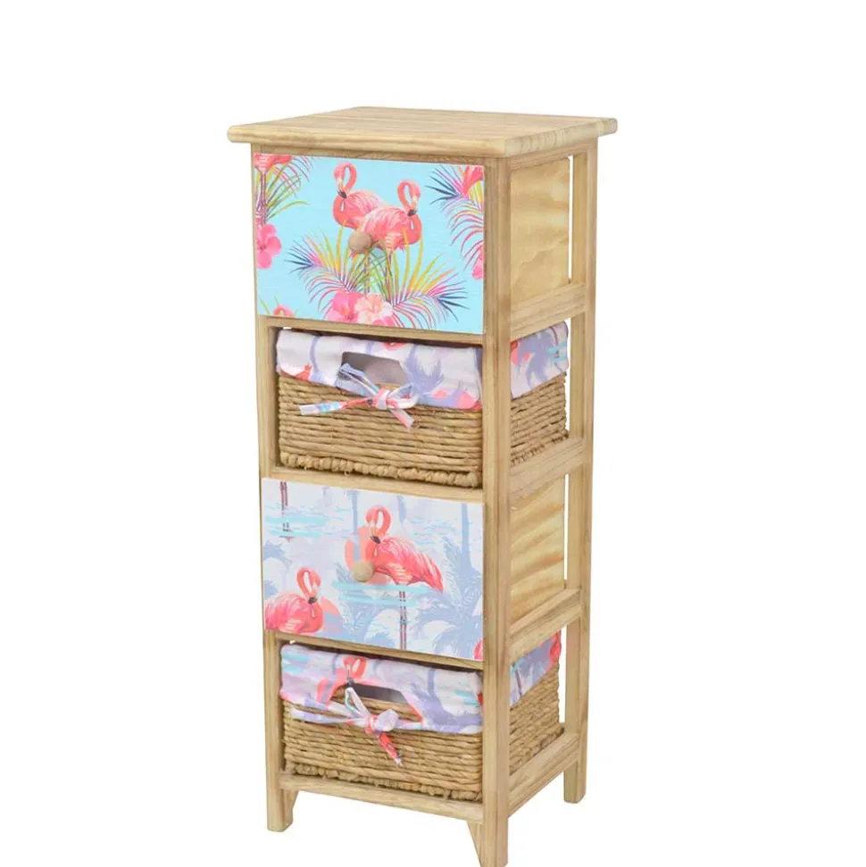 30x74x30 Regal mit Schubkästen & Körben - Scando