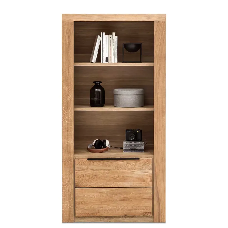 70x141x40 Regal mit Türfach in Eiche - Nelenia