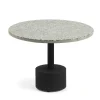40x55x40 runder Sofatisch mit Terrazo Platte - Iconia