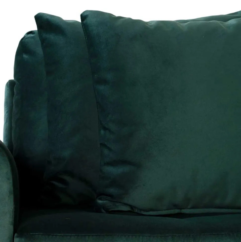 290x76x170 Samt Ecksofa im Skandi Design - Bonisa