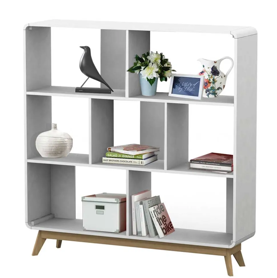 122x126x29 Scandi Regal mit abgerundeten Ecken - Kolreva