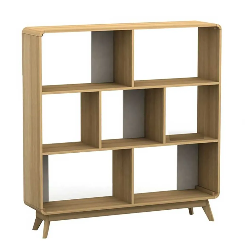 122x126x29 Scandi Standregal in Natur - Jendren