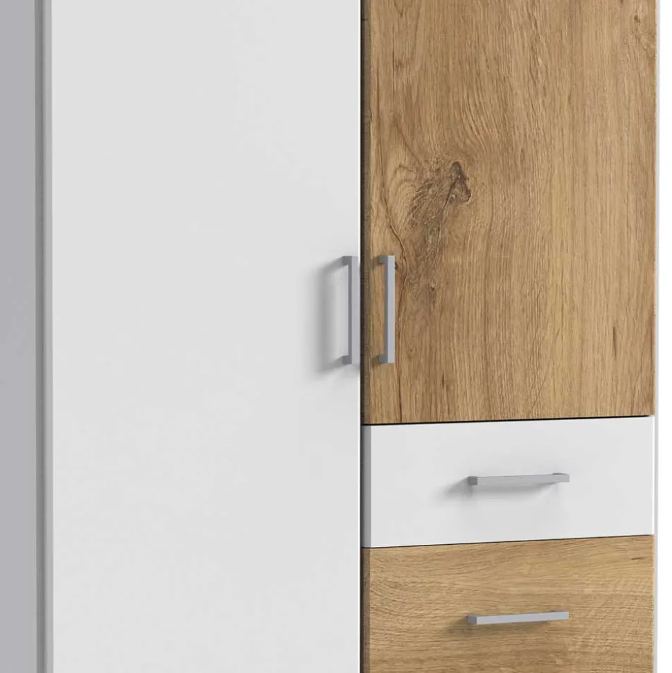 91x199x58 Schlafzimmerschrank mit Metallgriffen - Calassina