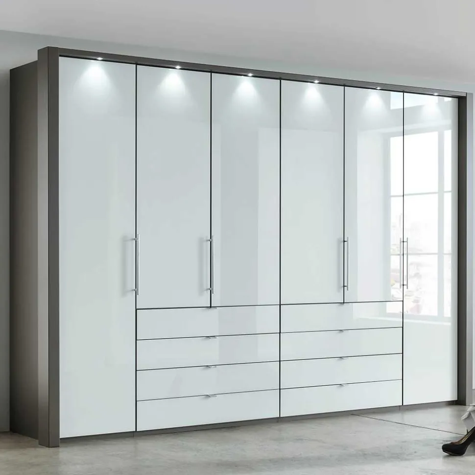 307x240x58 Schlafzimmerschrank mit Falttüren - Audra