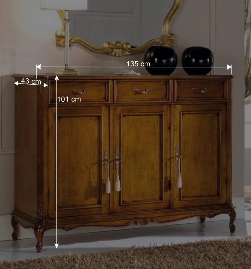 135x101x43 Schrank im Italienischen Stil - Carlenna