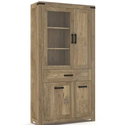 110x200x40 Schrank in Eiche Dunkel - Yoziska