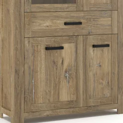 110x200x40 Schrank in Eiche Dunkel - Yoziska