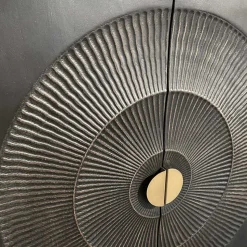 100x190x42 Schrank in Schwarz mit Messing - Alkatar